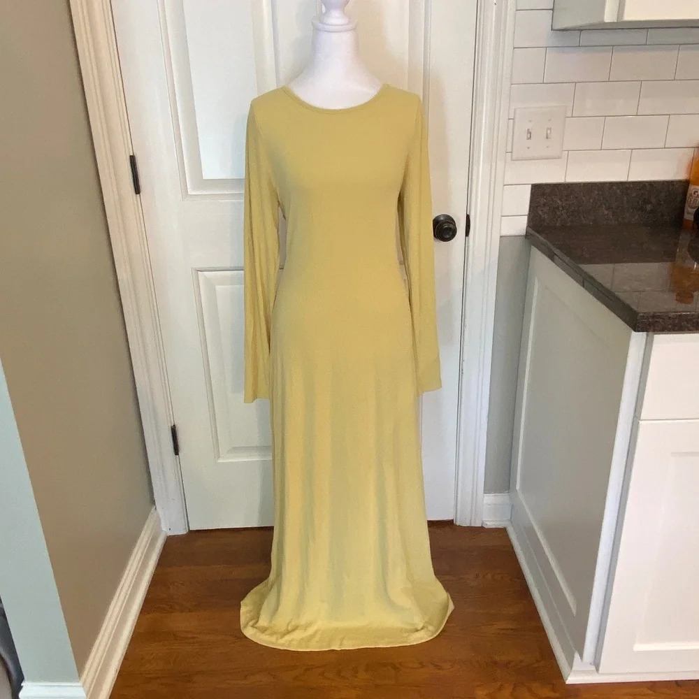 New! Free People Beach Aubre Open-back Essential Maxi Yellow nwot 27058 - Picture 5 of 15